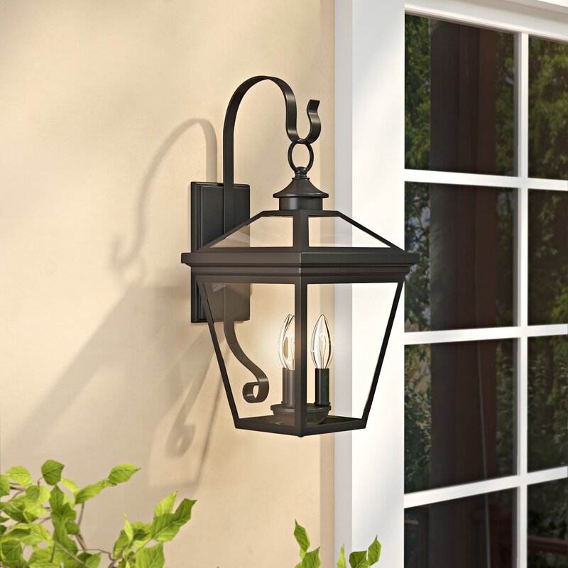 Darby Home Co Coleg 3 Light Outdoor Wall Lantern And Reviews Wayfair